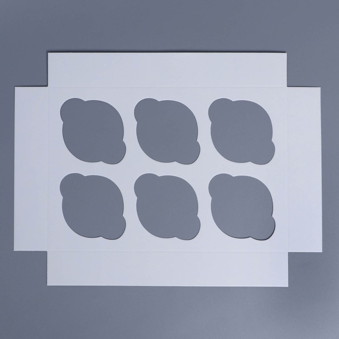 Коробка складная на 6 капкейков с окном «Поздравляю с Новым годом!», 25 х 17 х 10 см, Новый год Коробка складная на 6 капкейков с окном «Поздравляю с Новым годом!», 25 х 17 х 10 см, Новый год