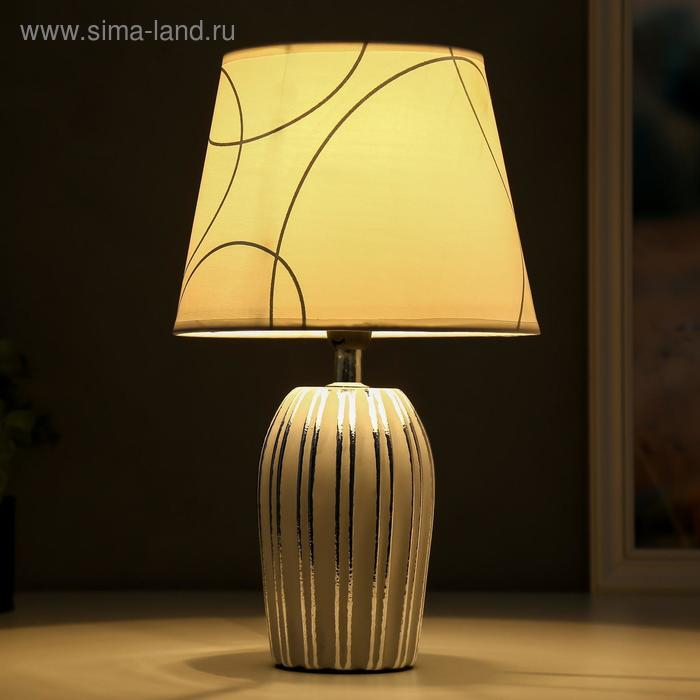 Лампа настольная 16192/1 E14 40Вт серый с серебром 20х20х33 см RISALUX