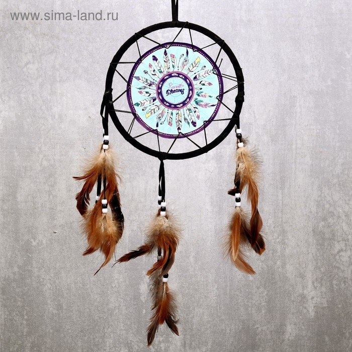 Ловец снов Ловец снов "Разноцветные перья" d=20 см