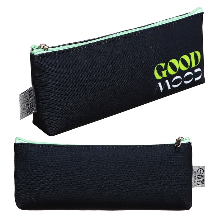 Пенал мягкий 1 отделение, 80 х 195 х 30 мм, объёмный, Пенал мягкий 1 отделение, 80 х 195 х 30 мм, объёмный, "Хорошее настроение"