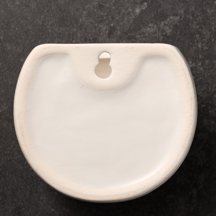 Кашпо подвесное  Кашпо подвесное "Силуэт" белое, 11х6см