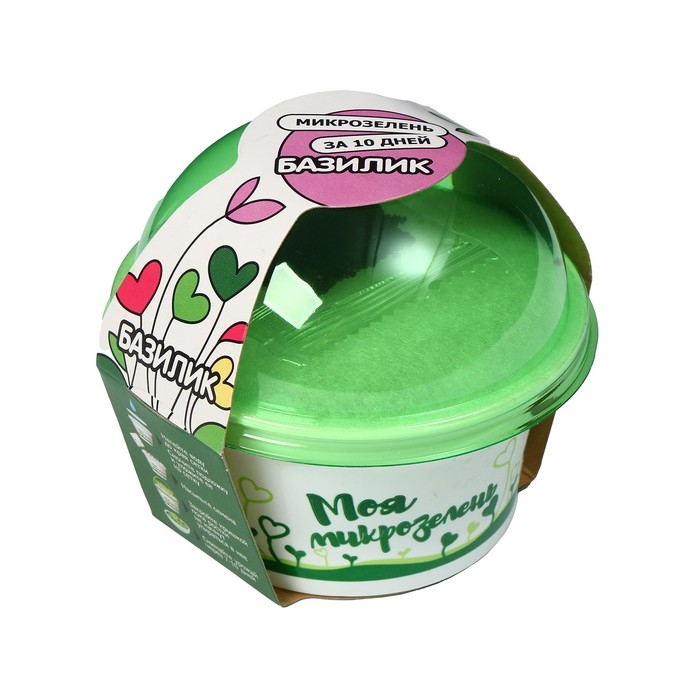 Набор для выращивания «Моя микрозелень», базилик Набор для выращивания «Моя микрозелень», базилик