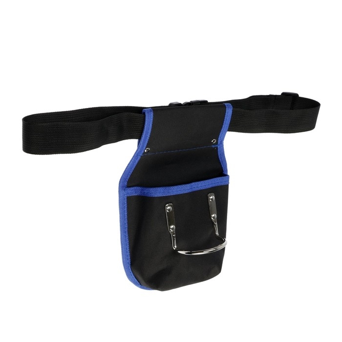 Сумка-пояс ТУНДРА, одинарная, держатель для молотка, карман Сумка-пояс ТУНДРА, одинарная, держатель для молотка, карман