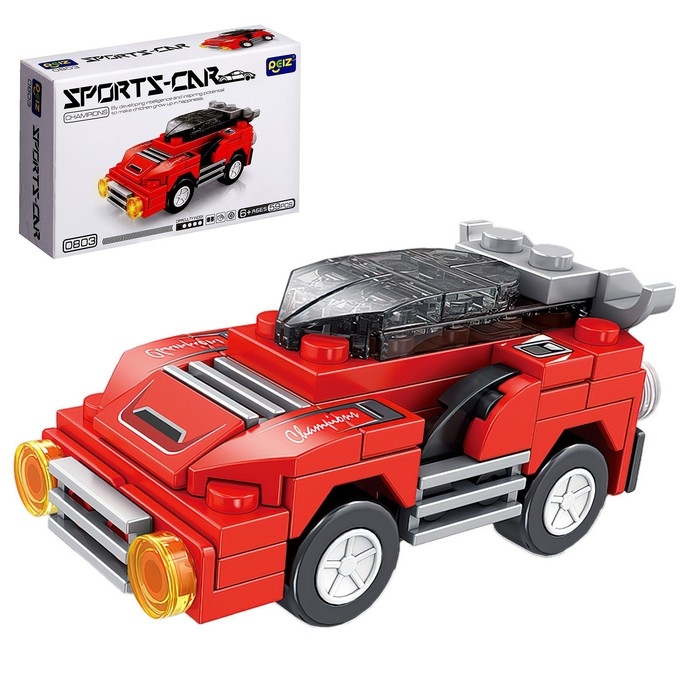 Конструктор Гонка &laquo;Спорткар&raquo;, 59 деталей