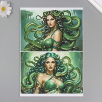 Набор декупажных карт 6 шт «Девушки и змеи», плотность 45 гр/м2, формат А4