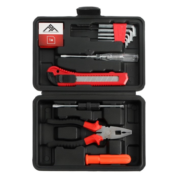 Набор инструментов в кейсе ЛОМ, универсальный, 11 предметов Набор инструментов в кейсе ЛОМ, универсальный, 11 предметов