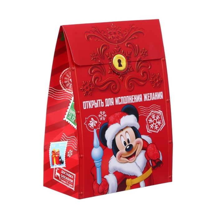 Новый год. Коробка подарочная складная Новый год. Коробка подарочная складная "Сказочная почта", 20х28х10 см, Микки Маус