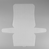Канва-основа для вышивания сумки, пластиковая, 47 × 45 см, 2 × 2 мм, цвет белый