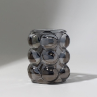 Подставка для хранения косметических принадлежностей «Bubble», 10×8 см, чёрная