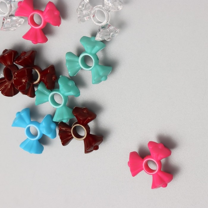 Бусины для творчества пластик Бусины для творчества пластик "Три цветка" МИКС набор 20 гр 1,9х1,9х0,9 см