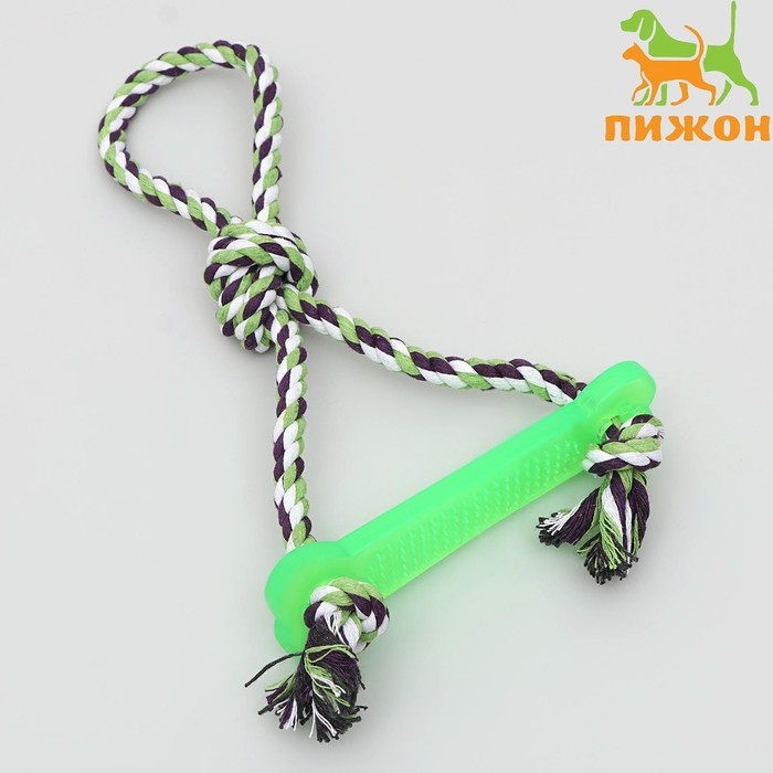 Игрушка тренировочная канатная Игрушка тренировочная канатная "Качель", до 120 г, микс цветов