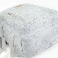 Рюкзак школьный на молнии, с карманами, с принтом, размер 29&times;11&times;40 см, белый