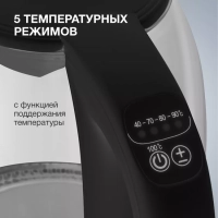 Чайник HYK-S3809 1.7л. 2200Вт черный