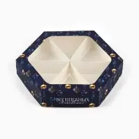 Коробка складная &laquo;Новогодние снежные шары&raquo;, 20&times;23&times;4 см