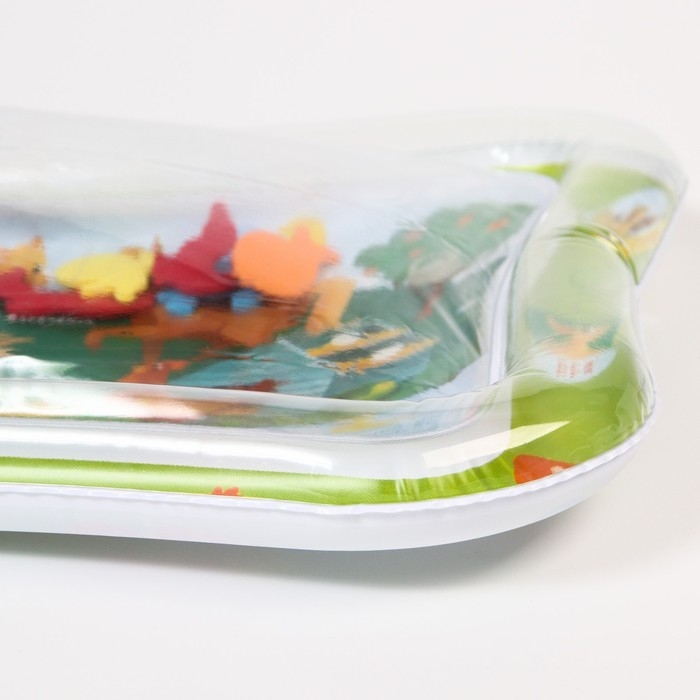 Акваковрик надувной развивающий водный коврик «Домашние животные», 80x50 см, в пакете, Крошка Я Акваковрик надувной развивающий водный коврик «Домашние животные», 80x50 см, в пакете, Крошка Я