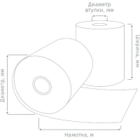 Ролики для касс 80х120х26, 2 шт/уп (спайка) (ГСА)
