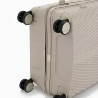 Чемодан на колёсах, 24", кодовый замок, 40&times;24&times;65 см, бежевый