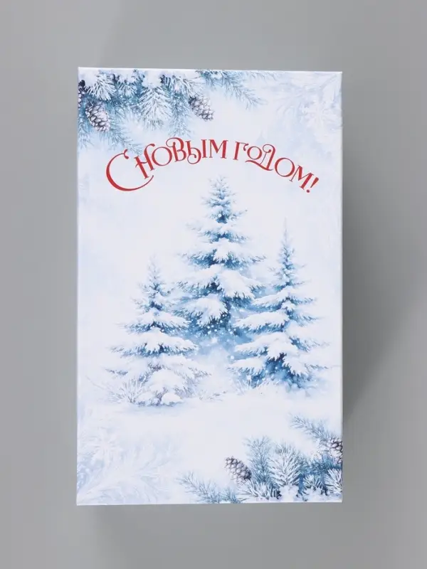 Коробка новогодняя подарочная &laquo;Зимний лес&raquo;, 32.5&times;20&times;12.5 см
