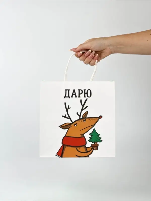 Набор пакетов подарочных &laquo;Новогодний праздник&raquo; 5 шт., 22&times;22&times;11 см