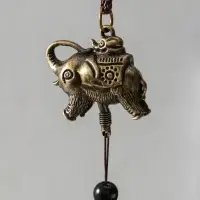 Музыка ветра &laquo;Слон на монетках&raquo;, 5 колокольчиков, 41&times;6 см