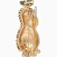 Брошь &laquo;Ёжик&raquo;, с бабочкой, цветная в золоте