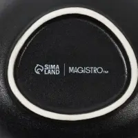 Салатники Magistro Carbon, набор 2 шт.,15.5&times;13.5 см, фарфор, чёрный