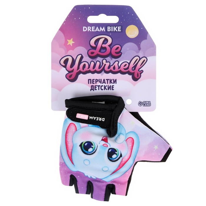 Перчатки велосипедные Dream Bike «Зайка», детские, р. L