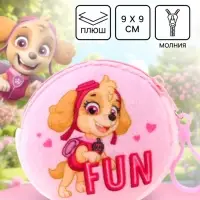 Кошелек детский плюшевый &laquo;Щенячий патруль&raquo; 9&times;9&times;1