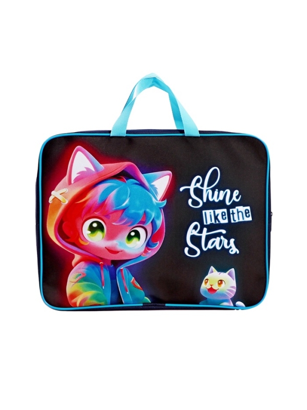 Папка с ручками текстильная А4, 360×245×70 мм, Calligrata TOP «Сияй» Папка с ручками текстильная А4, 360×245×70 мм, Calligrata TOP «Сияй»