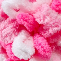 Плюшевая пряжа для вязания руками ALIZE, Puffy color, 100 % микрополиэстер, 9 м/100 г, (6383)