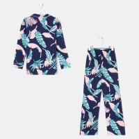 Пижама женская (рубашка и брюки) KAFTAN "Tropical dream" размер 40-42