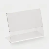 Ценникодержатель горизонтальный, 8&times;6 см, ПЭТ 0.5 мм, цвет прозрачный