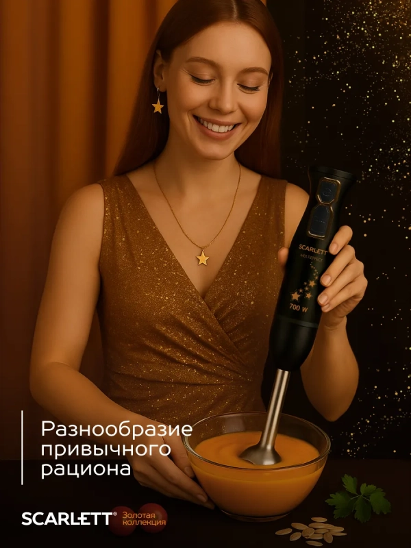 Погружной мощный блендер с насадками 700 Вт, SC-HB42F72 Погружной мощный блендер с насадками 700 Вт, SC-HB42F72