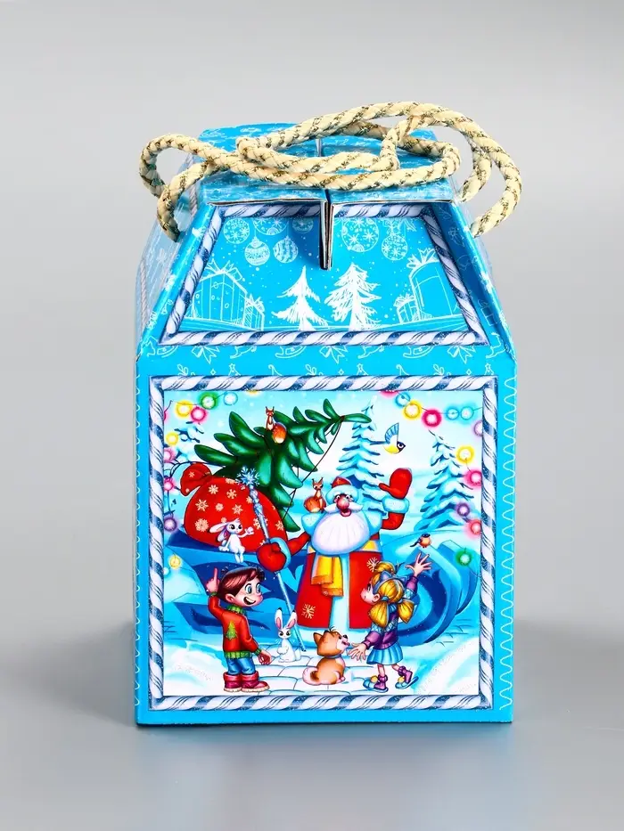 Подарочная новогодняя коробка &laquo;Снегоход&raquo;, Чемоданчик малый, 18&times;18&times;14 см