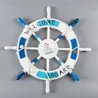 Декор настенный, панно &laquo;Штурвал. Welcome aboard с корабликом&raquo;, 62&times;62&times;3.5 см