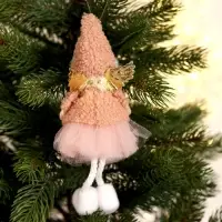 Елочная игрушка мягкая &laquo;Кукла&raquo;, на подвесе, цвет МИКС