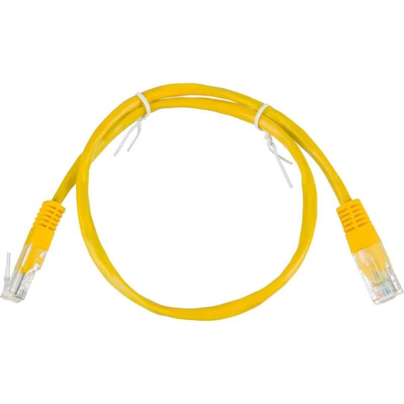 Патч-корд BigTech OPCC019 UTP CCA кат.5e/0.5м/литой/многожильн (желтый)