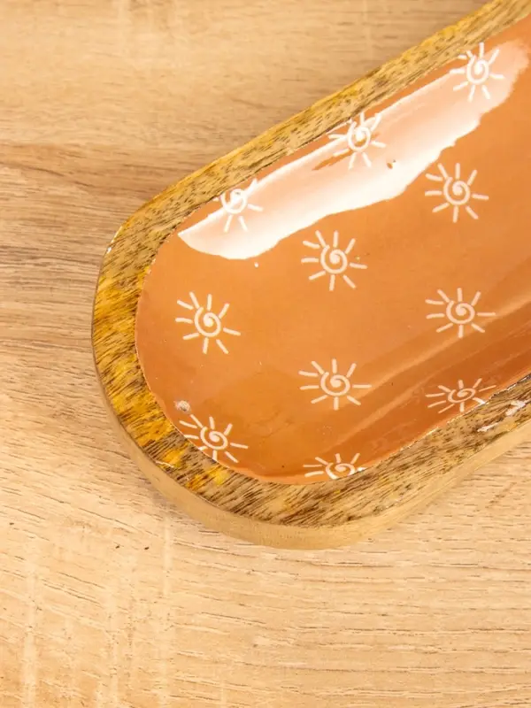 Подставка под благовония "Сани" 28х10х3 см, манговое дерево