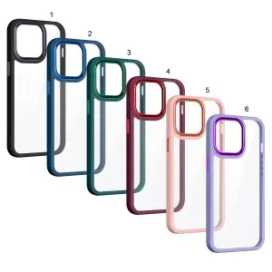 Чехол для iPhone 13 Pro цветной бампер