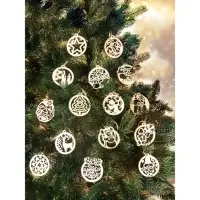 Ёлочная игрушка &laquo;Новогодние шарики&raquo;, набор 15 шт.