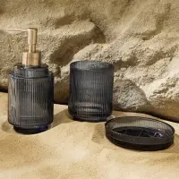 Аксессуары для ванной SL Home, 3 предмета: дозатор, мыльница, стакан