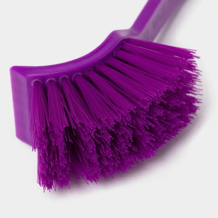 Щётка для посуды с изогнутой ручкой Доляна, 3×4×20 см, МИКС Щётка для посуды с изогнутой ручкой Доляна, 3×4×20 см, МИКС