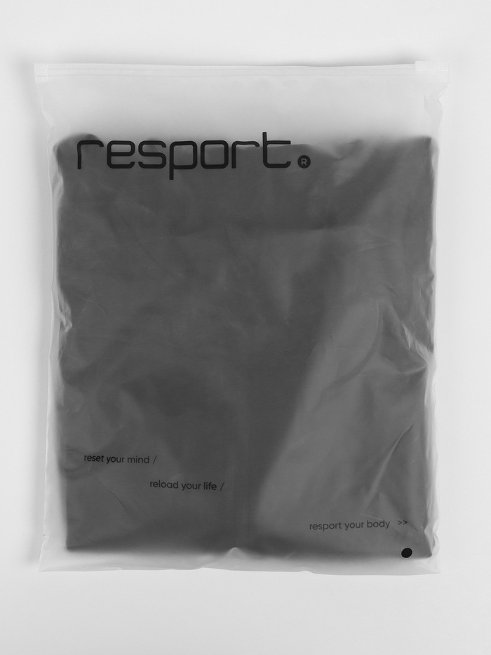 Лонгслив женский Resport, на молнии, р. 44, цвет чёрный, базовый, с длинным рукавом