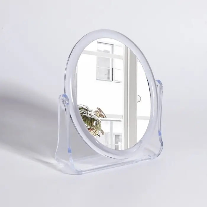 Зеркало настольное «Овал», двустороннее, с увеличением, зеркальная поверхность 9 × 12 см, цвет прозрачный Зеркало настольное «Овал», двустороннее, с увеличением, зеркальная поверхность 9 × 12 см, цвет прозрачный