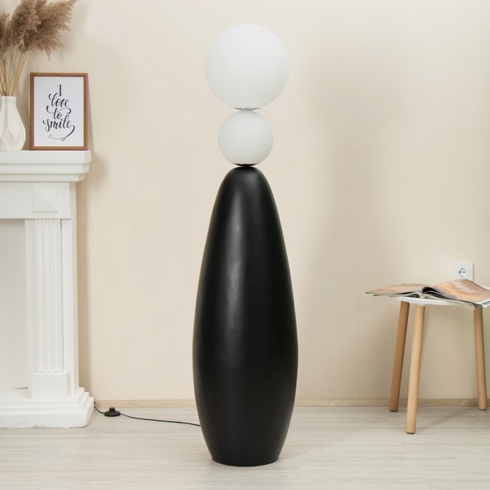 Торшер  Торшер "Бабл" LED 18Вт 4000К черный 38х38х155см