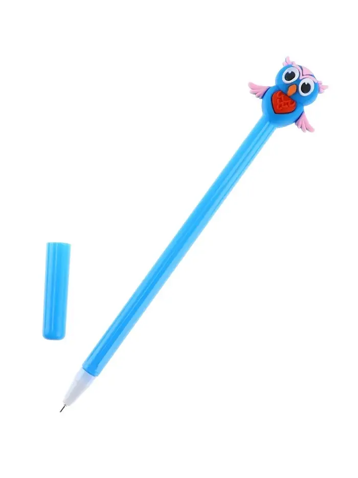 Ручка гелевая-прикол МИКС Сова