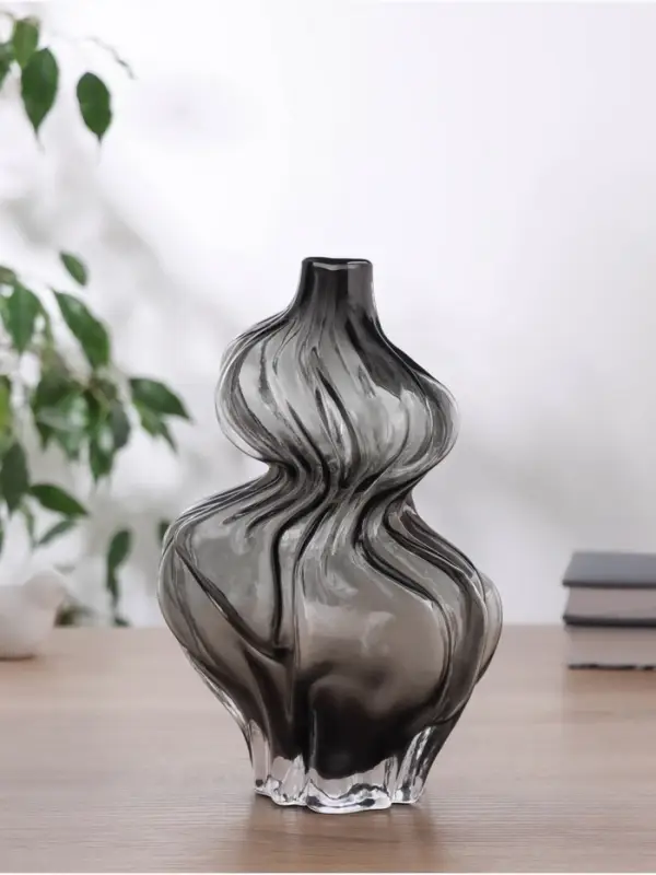 Ваза для цветов &laquo;Одри&raquo;, d=2.5 см, 26&times;12.5 см, стекло, чёрная