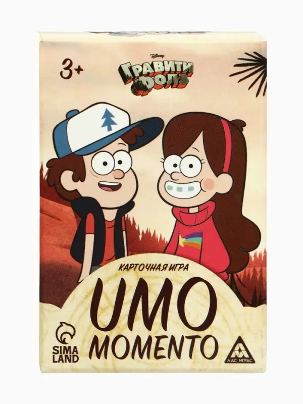 Игра карточная UMO Momento, Гравити Фолз, 70 карт, 3+ Игра карточная UMO Momento, Гравити Фолз, 70 карт, 3+