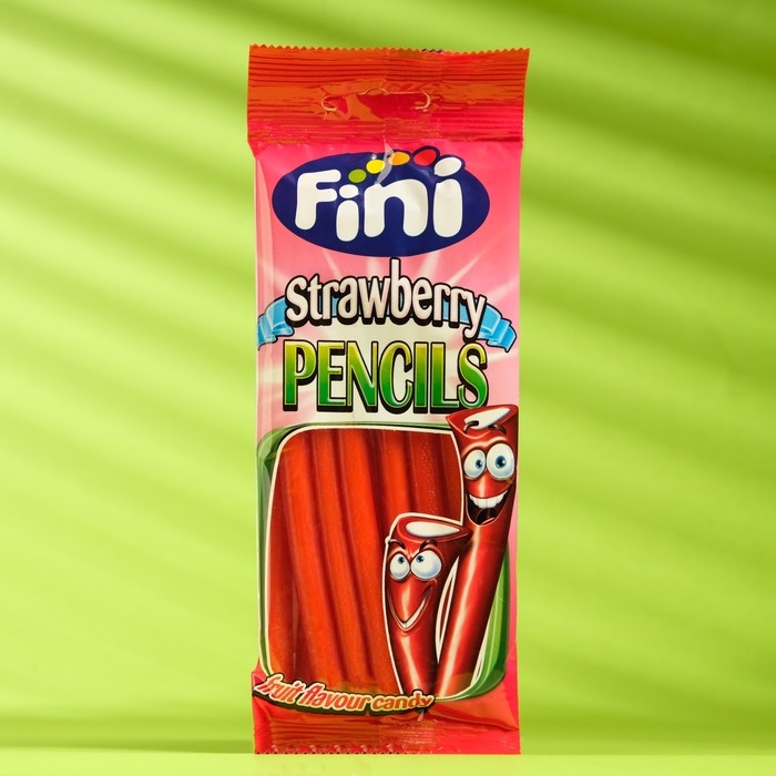 Мармелад жевательный FINI «Палочки Клубника» кислые, 90 г Мармелад жевательный FINI «Палочки Клубника» кислые, 90 г