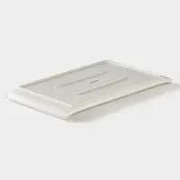 Блюдо для подачи Magistro Slate, 26.5&times;15 см, фарфор, белое